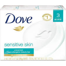 Dove Bar Soap Sensitive Skin Unscented 3 Ct Soap For Sensitive Skin Dove Bar Soap Dove Bar