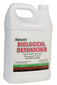 For lawns with moderate levels of thatch, aerating (see below) may do the trick. Nature S Biological Liquid Lawn Dethatcher Natures Lawn Garden