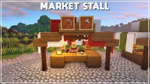 How to build a large medieval house. Minecraft How To Build A Market Stall Tutorial 2020 Youtube