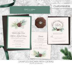 Pine Wedding Invitations Pine Trees Pine Cone Wedding Etsy Pine Wedding Invitations Forest Wedding Invitations Wedding Invitations