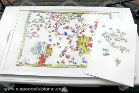 This straight edge wood 32 folding card table from stakmore is the puzzle table size is 29.5 x 21, which is big enough for puzzle games of no more than 1000pcs. 13 Fun Diy Puzzle Table Plans You Can Build Easily The Self Sufficient Living