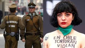 See a recent post on tumblr from @usagimodokis about carabineros. Carabineros Amenazan Con Enjuiciar A Mon Laferte