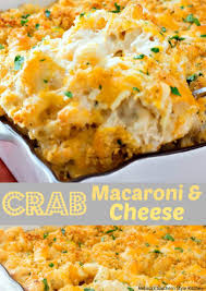 Crab Macaroni And Cheese Crab Recipes Crab Mac And Cheese Diy Food Recipes