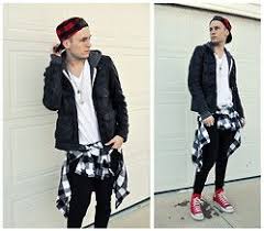 Black And Red Converse High Tops Dakota A Asos Buffalo Check Hat Converse Red Chuck Taylor High Tops H M Leather Jacket American Apparel Grey Zip Red Chucks Chuck Taylors Grey Zip Hoodie