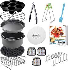 Fast and free shipping free returns cash on delivery available on eligible purchase. Amazon Com Caxxa 15 Pcs 8 Inch Xl Air Fryer Accessories Deep Fryer Accessories With Recipe Cookbook Compat Cookbook Recipes Deep Fryer Accessories Deep Fryer