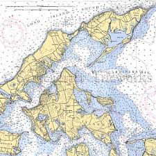 new york greenport shelter island gardiners bay nautical chart decor