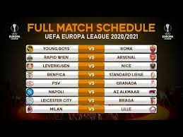 Europa league (group stage only) / v2.1. Match Schedule Uefa Europa League 2020 2021 Group Stage Youtube