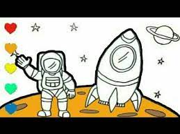 Mewarnai aplikasi sensasional astronot akan menyediakan anda dengan ton menyenangkan. Belajar Menggambar Astronot Astronaut Pesawat Luar Angkasa Spacecraft Untuk Anak Youtube