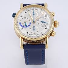 Chronoswiss Tora 18kt Gold Chronograph GMT 38mm Circa 2004 with Box and  Papers 
