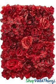 Flower Wall 17 X 24 1 2 Premium Red Roses Hydrangea Multi Red Hues Flower Wall Flower Wall Backdrop Flower Wall Wedding