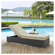Sojourn Outdoor Patio Sunbrella Chaise Lounge Light Beige Modway In 2020 Outdoor Patio Chaise Lounge Double Chaise Lounge Outdoor Wicker Chaise Lounge