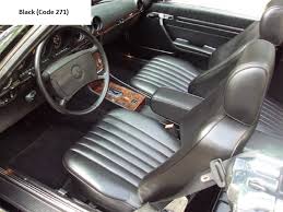 Mercedes R107 560sl Interior Black Mercedes Car Seats Black