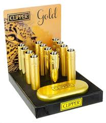 040 807 93 63 60 whatsapp: Clipper Feuerzeug Metall Gold Inkl Dose Wiederbefullbares Feuerzeug