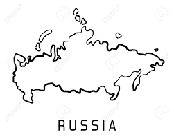Find the outline map of russia displaying the country boundaries. Russia Map Outline Smooth Simplified Country Shape Map Vector Royalty Free Cliparts Vectors And Stock Illustration Image 83770342