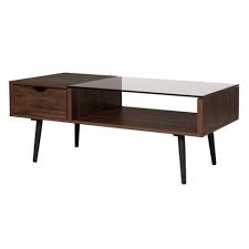 From glass, marble, and wood to coffee tables with storage — we've got options for whatever look you're pining. Mid Century Modern Wood And Glass Coffee Table Saracina Home Target