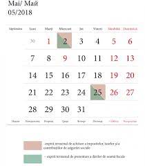 Calendarul Fiscal Al Contribuabilului Pentru Luna Mai 2018 Monitorul Sfs Monitorul Fiscal Fisc Md