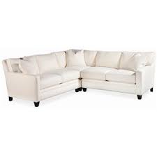 A minimalist example of a modular sectional, shown here in a light brown with a walnut wood base. Thomasville Mercer Series Sectional With Track Arms Bigfurniturewebsite Sectional Sofas