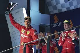 Sebastian vettel ist ein deutscher automobilrennfahrer. Singapore Grand Prix Sebastian Vettel Ends Wait For Win As Charles Leclerc Fumes Despite Ferrari One Two