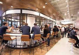 Food Halls Like Wells Street Market Also Provide A Social Gathering Place And Usually Contain Bars To Encourage Lingering Food Hall Modern Food Food Court