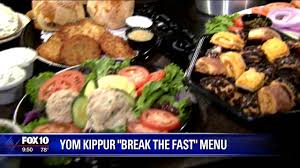 Yom kippur means day (of) atonement in hebrew. Yom Kippur Break The Fast Menu Youtube
