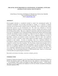 Maybe you would like to learn more about one of these? Pdf The Level Of Environmental Knowledge Awareness Attitudes And Practices Among Ukm Students Rabani Abdullah Academia Edu