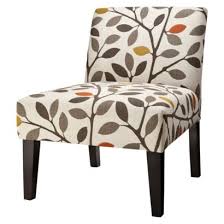 Avington Accent Slipper Chair Multi Color Leaves Target Ordered 2 Upholstered Chairs Furniture Living Room Chairs