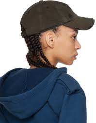 GREG ROSS Brown GR Distressed Cap