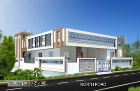 Download Free Plans 280 Sq Yds 42x60 Sq Ft North Face House 3bhk Elevation View House Drawings Small House Design Plans Simple House Plans House Plans Online