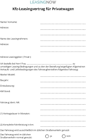Scopri ricette, idee per la casa, consigli di stile e altre idee da provare. Kfz Leasingvertrag Fur Privatwagen Pdf Free Download