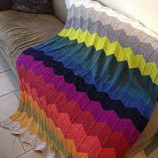 Click here for more free crochet afghan patterns. 10 Free Chevron Blanket Knitting Patterns Easy Diy Projects To Knit Blog Nobleknits