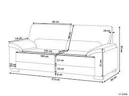 3 Sitzer Sofa Leder Creme Vogar 676508 Design De Sofa Ideias Para Mobilia Moveis Projetados