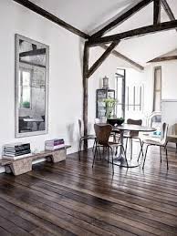 We view modern design as timeless and iconic, like the work of eames and saarinen. Modern House Rustic Floor Cococozy