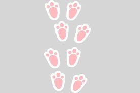 Free Free Easter Bunny Footprint Svg