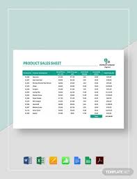 Product Sales Sheet Template Word Excel Google Docs Apple Pages Google Sheets Apple Numbers Pdf Product Sales Sheet Fact Sheet Google Sheets