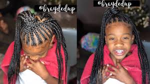 Also, there is the benefit of having a protective kids braided hairstyles includes enormous styles with braids like updo, bun, ponytail, cornrows, box braids, twisted braids.for your kids here is our gifts. Kids Feed In Braid Triangle Part Box Braid Combo Youtube