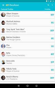 Personality Database For Android Apk Download It is home to thousands of real & fictional personality profiles for members to view, vote on and discuss. personality database for android apk