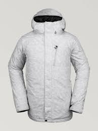 Mens L Gore Tex Jacket Heather Grey Volcom Europe