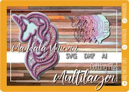 Download 3d Multilayer Unicorn Mandala Graphic By Marcel De Cisneros Creative Fabrica PSD Mockup Templates