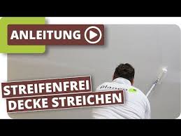 Decke Streichen Ohne Streifen Mit Planeo Innenfarbe Excellentmatt Youtube In 2020 Decke Streichen Innenfarbe Deckchen