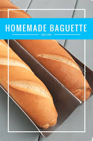 Simple Homemade Baguette Recipe Make Homemade Bread At Home And Get Over Your Fear Of Yeast With This Homemade Baguette Recipe Baguette Recipe Homemade Bread