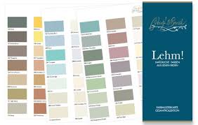 farbkarte lehm lehmfarbe lehm farbkarten