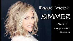 Human hair, sheer lines front, monofilament top. Simmer Wig By Raquel Welch Review Rl12 22ss Shaded Cappuccino Compare Maximum Impact Styling Youtube