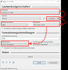 Schreiben Des Abbildes Von Kaspersky Rescue Disk 18