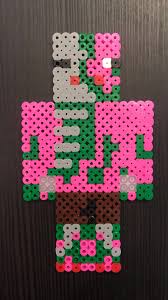 Minecraft Zombie Pigman Perler Beads Perler Bead Art Diy Perler Beads Perler Beads Designs