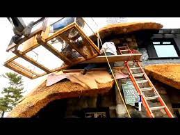 How much does it cost to install a thatched roof? Building A Thatched Roof House Youtube