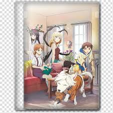 Anime Spring Season Icon , Jikken-hin Kazoku; Creatures Family Days, man  and woman anime characters transparent background PNG clipart | HiClipart