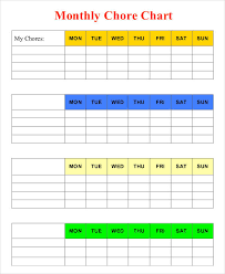 40 timeless printable roommate chore chart