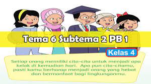 Rpp k13 kelas 4 tema 6 subtema 2 ini juga di dalamnya sudah terdapat penanaman sikap spiritual, sikap sosial, sikap pengetahuan dan sikap. Materi Tema 6 Kelas 4 Subtema 2 Pembelajaran 1 Hebatnya Cita Citaku Youtube