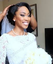 Beautiful Wedding Updo For African American Bride Natural Hair Bride African Wedding Hairstyles African Hairstyles