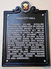 City government of davao, davao city. File Davao City Hall Historical Marker Jpg Wikimedia Commons